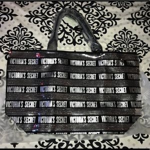 Victoria’s Secret Black & Silver Sequence Bag